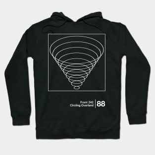 Circling Overland / Minimalist Graphic Artwork Design Hoodie